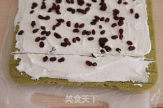 Matcha Honey Bean Cake Roll-matcha Control's Favorite, Full of Matcha Fragrance Can Not Help The Temptation! recipe