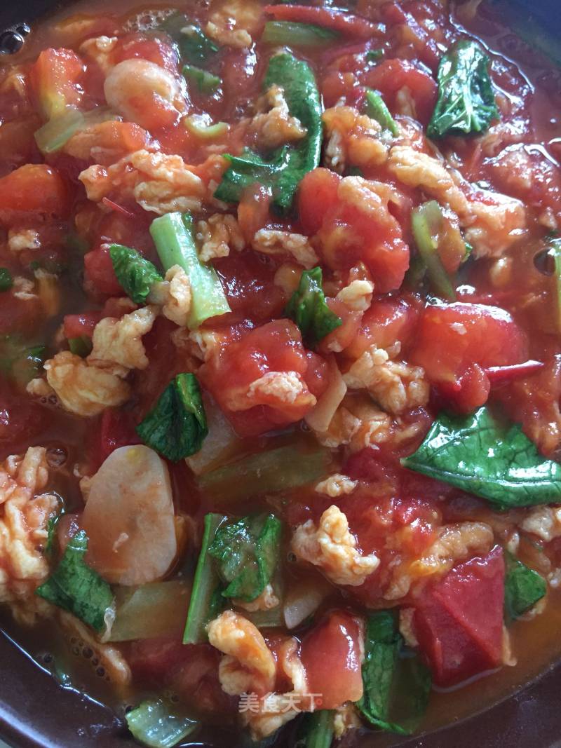 Scrambled Eggs with Tomatoes recipe