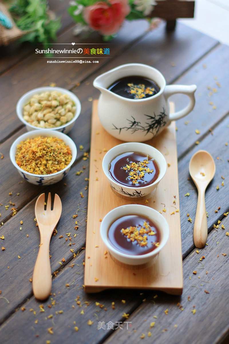 The Beauty and Slimming Tea in Midsummer---osmanthus and Winter Melon Tea recipe