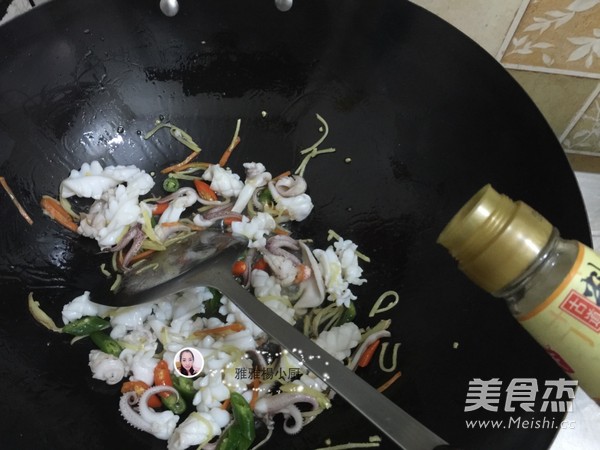 Stir Fried Squid Flower recipe