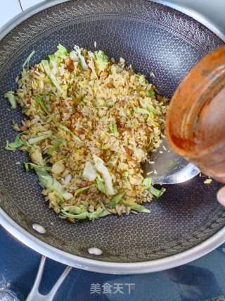 Fried Rice with Oil Residue recipe