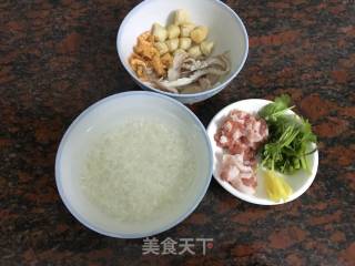 Scallop Squid Porridge recipe