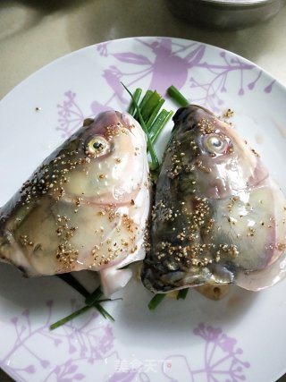 Double Pepper Steamed Fish Head recipe