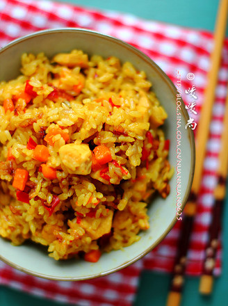 Curry Chicken Cooked Rice recipe