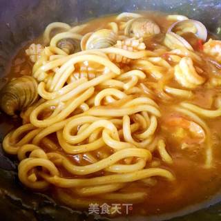 Curry Seafood Udon recipe