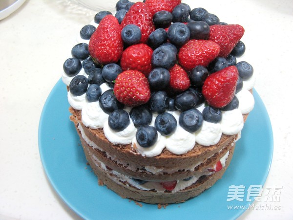 Cocoa Sponge Naked Cake recipe