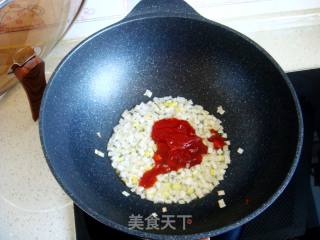 Stir-fried Rice Cake with Tomato Sauce recipe