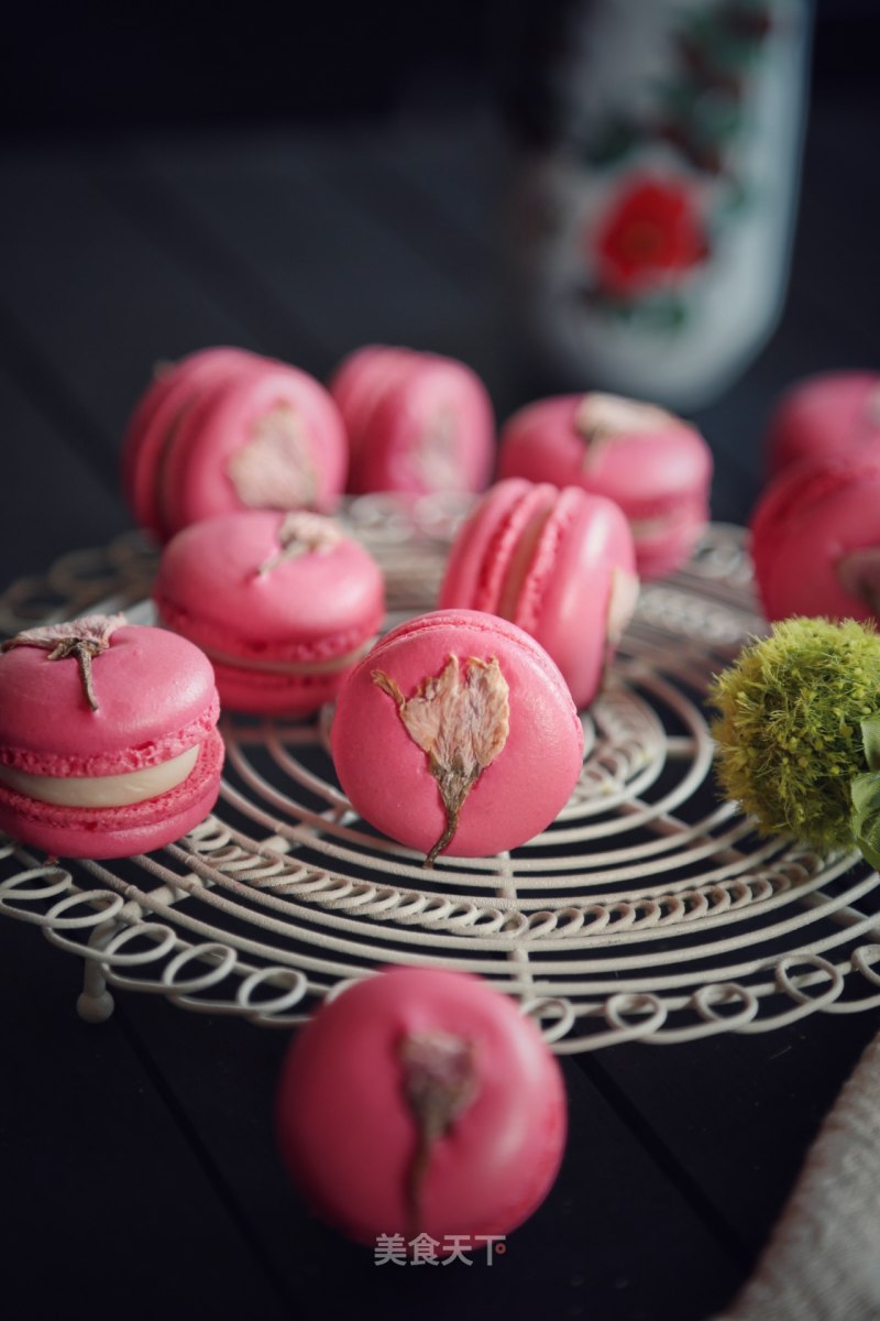 French Sakura Macaron recipe