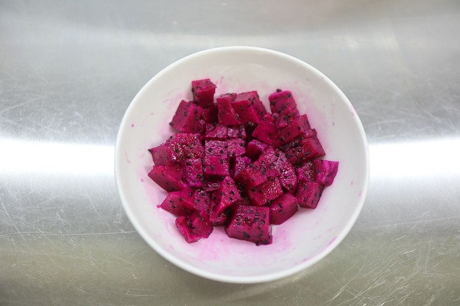 Dragon Fruit Red Bean Sago recipe