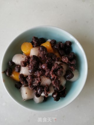 Coconut Milk, Red Bean and Taro Balls recipe