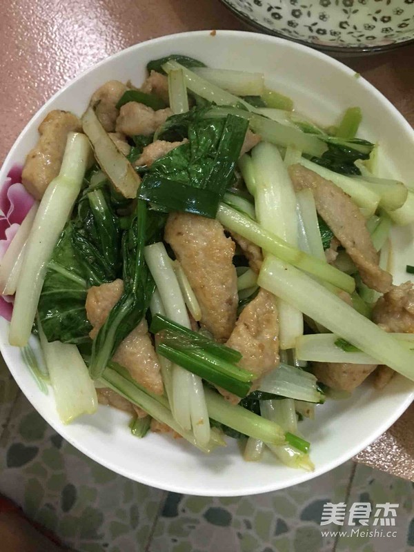 Stir-fried Baby Cabbage with Mackerel recipe