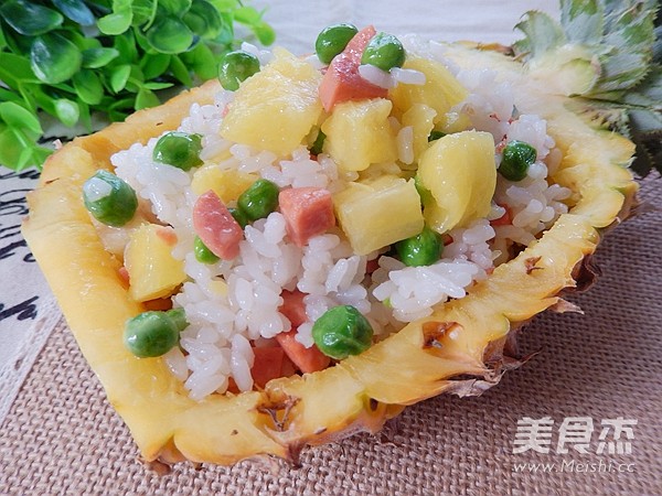 Fried Rice with Ham and Pineapple recipe