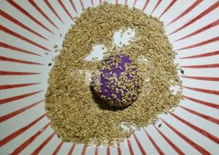 #aca Baking Star Competition# Banana Sandwich Purple Sweet Potato Hemp Ball recipe