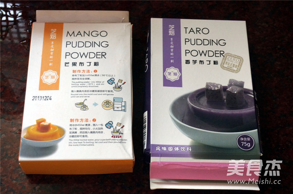 Two-color Pudding recipe
