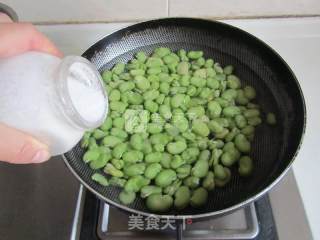 Fried Sausages with Pickled Vegetables, Broad Beans and Rice recipe