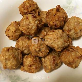 Braised Lotus Root Meatballs with Potherb Mustard recipe