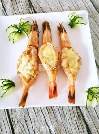 Baked Prawns with Cheese recipe