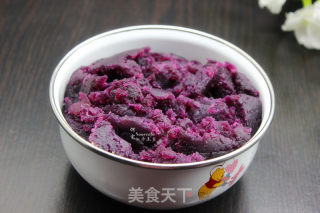 Purple Sweet Potato Glutinous Rice Cake recipe