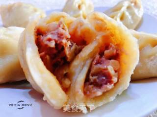 Steamed Buns with Beef Balls and Wheat Ears recipe