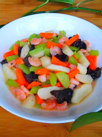 Stir-fried Vegetables with Shrimp recipe