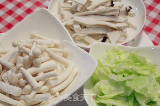 Boiled Double Mushroom recipe