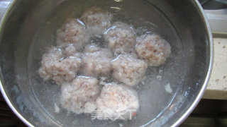 Purple Flower Mushroom Meatball Soup recipe