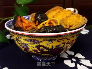 Sea Cucumber, Abalone and Black Chicken Soup recipe