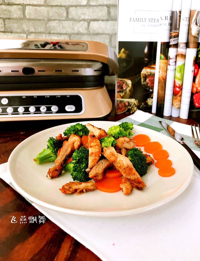 #东岭牛肉机#～～garlic Orleans Chicken Chop Salad recipe