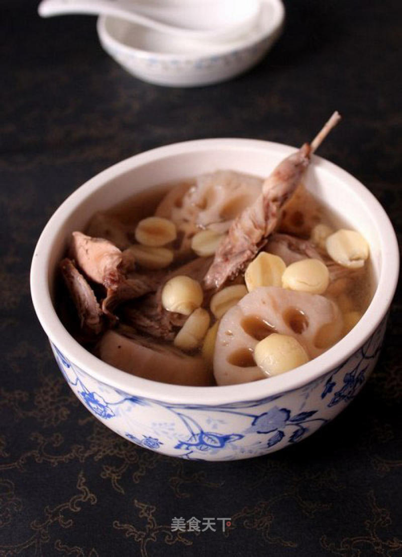 Quail Lotus Root Soup recipe