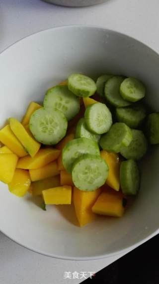 Green Mango Cucumber Platter recipe