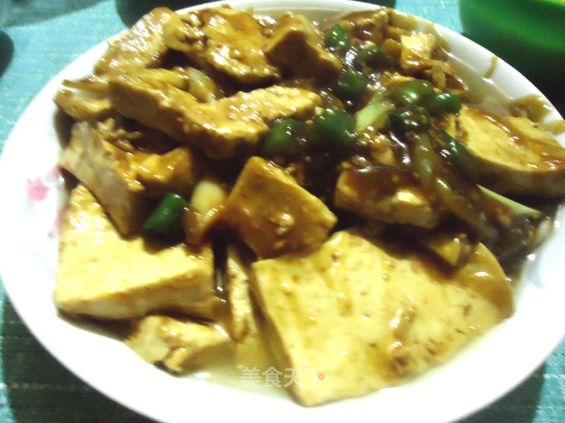 Little Green Pepper Stewed Tofu