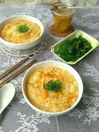 Pumpkin Glutinous Rice Millet Porridge