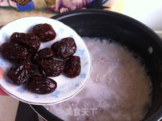 Peanuts, Candied Dates and Yam Congee recipe