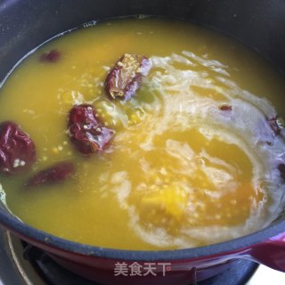 Pumpkin Millet Soup with Red Dates recipe