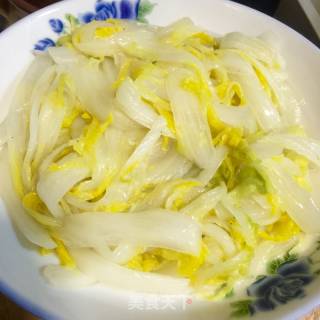 Chinese Cabbage Mixed with Enoki Mushrooms recipe