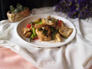 Fried Tofu with Garlic Moss recipe