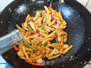 Pleurotus Eryngii Fried Sea Bass recipe