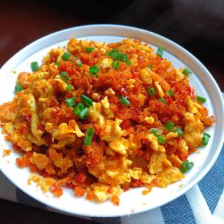 Scrambled Eggs with Dregs and Chili Pepper recipe