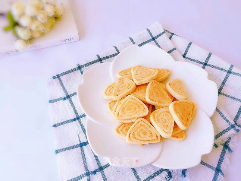 Salted Egg Yolk Pork Floss Biscuits recipe