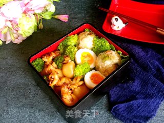 Grilled Cuttlefish Bento recipe