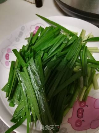 Stir-fried Shrimp with Leek recipe