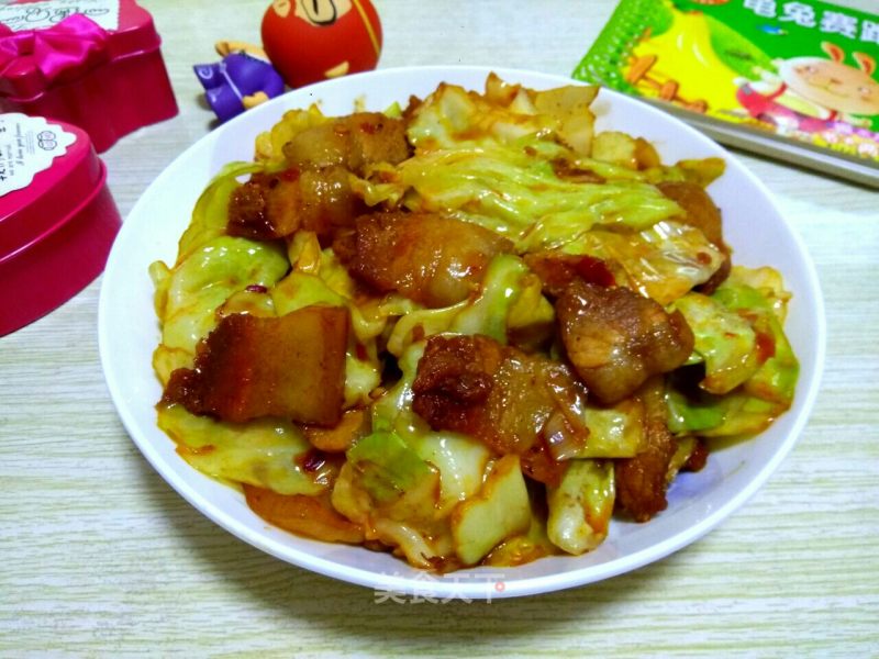 #御寒美食#cabbage Pork Belly recipe
