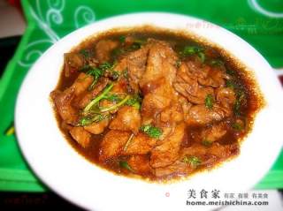 Home Cooking @@五香炒肉片 recipe