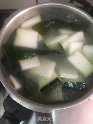 Winter Melon, Barley, Kelp Soup recipe