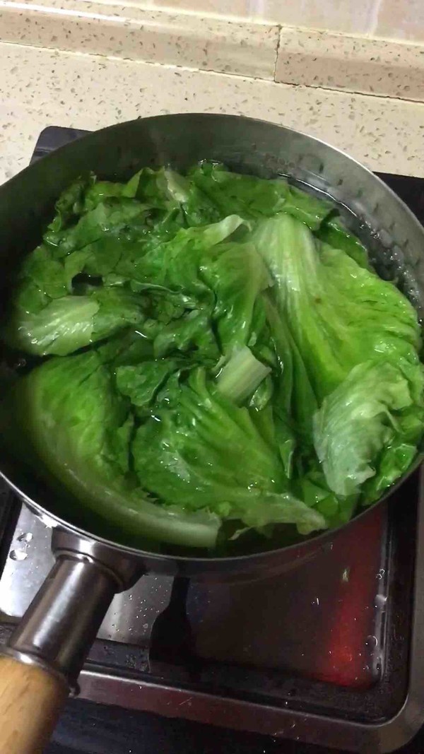 Abalone and Scallop Boiled Lettuce recipe