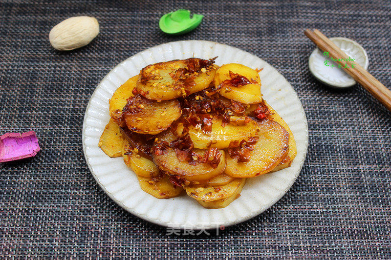 Spicy Potato Chips recipe