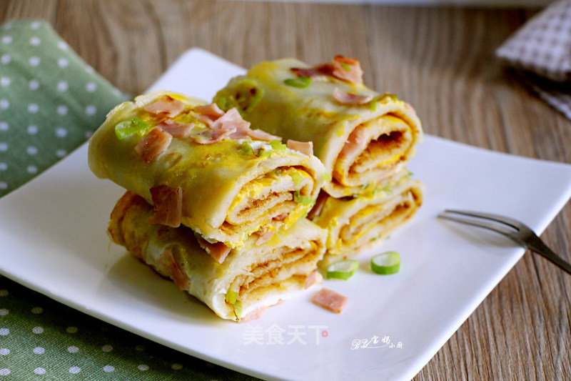 #trust之美# Ham and Egg Rolls recipe