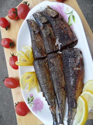 Fried Saury with Lemon recipe