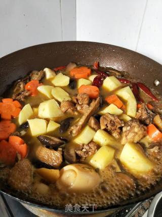 Chicken Stewed with Mushrooms recipe