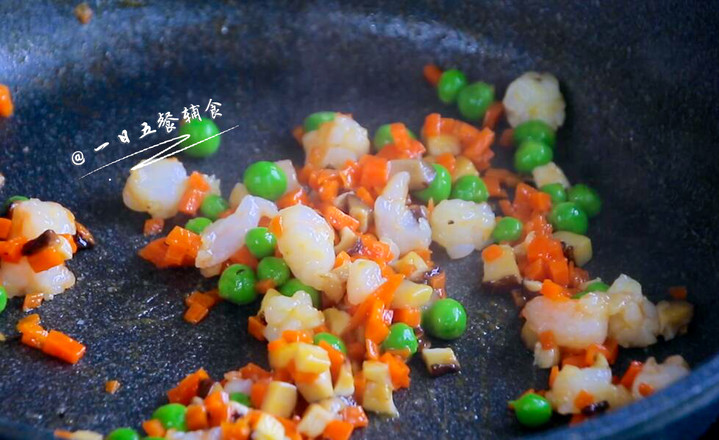 Fried Peas with Shrimp recipe
